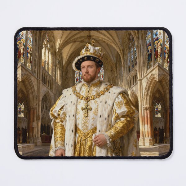 Item preview, Portrait of King Henry VIII of England Medieval style painting art designed and sold by Vintage Designs +.
