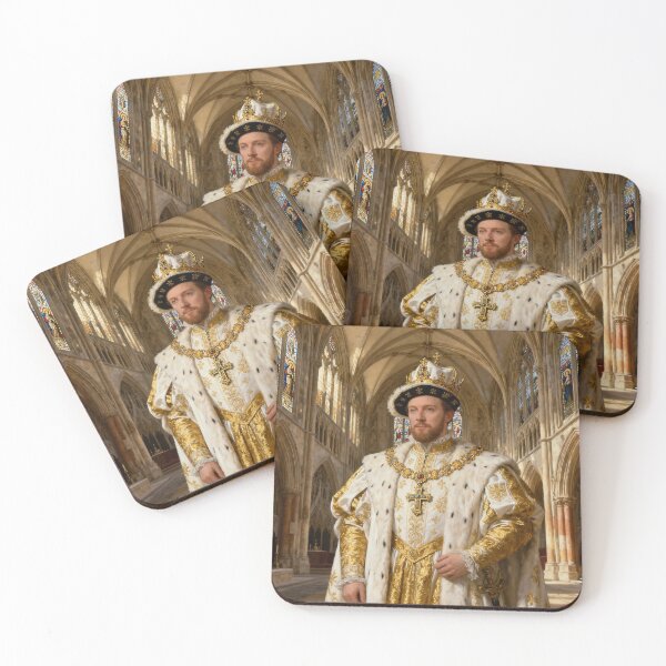 Item preview,  Portrait of King Henry VIII of England Medieval style painting art designed and sold by Vintage Designs +.