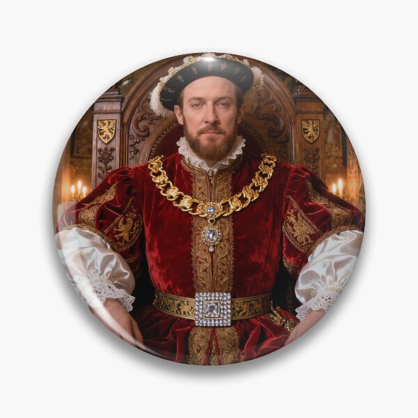 Item preview,  Portrait of King Henry VIII of England Medieval style painting art designed and sold by Vintage Designs +.