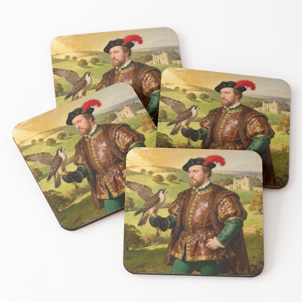 Item preview, Portrait of King Henry VIII of England Medieval style painting art designed and sold by Vintage Designs +.