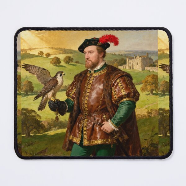Item preview, Portrait of King Henry VIII of England Medieval style painting art designed and sold by Vintage Designs +.