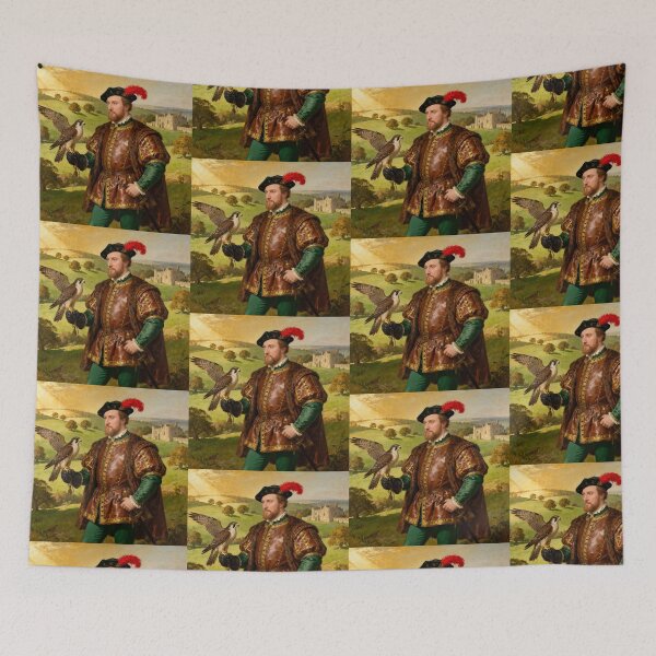 Item preview, Portrait of King Henry VIII of England Medieval style painting art designed and sold by Vintage Designs +.
