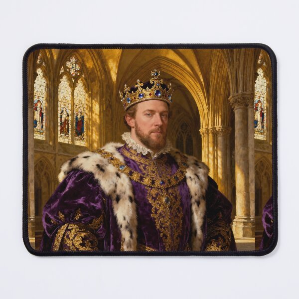 Item preview, Portrait of King Henry VIII of England Medieval style painting art designed and sold by Vintage Designs +.