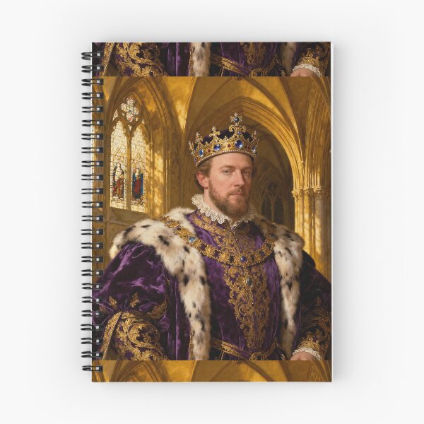 Item preview, Portrait of King Henry VIII of England Medieval style painting art designed and sold by Vintage Designs +.