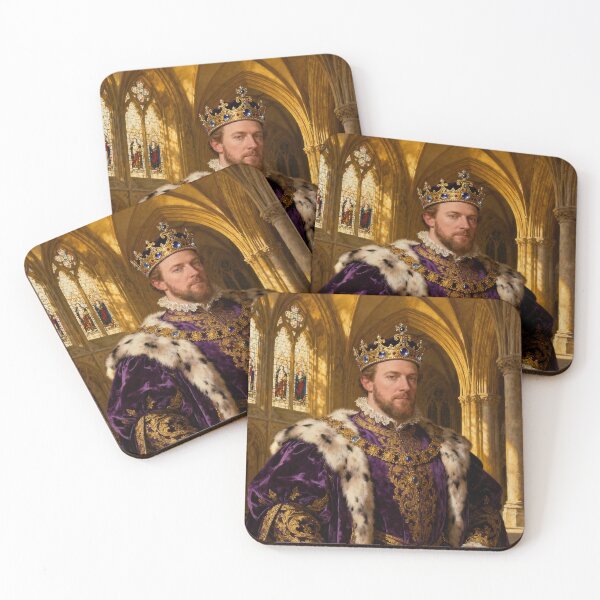 Item preview, Portrait of King Henry VIII of England Medieval style painting art designed and sold by Vintage Designs +.