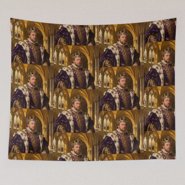 Item preview, Portrait of King Henry VIII of England Medieval style painting art designed and sold by Vintage Designs +.