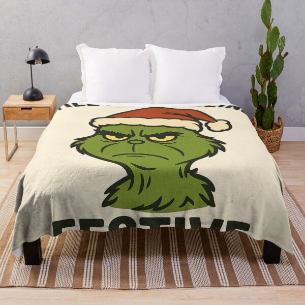 Item preview, Still Not Feeling Festive – Funny Christmas Grinch Meme designed and sold by kimkosovo.