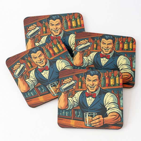 Item preview, Bartender | Comics style - Cartoon designed and sold by ComicsFactory.