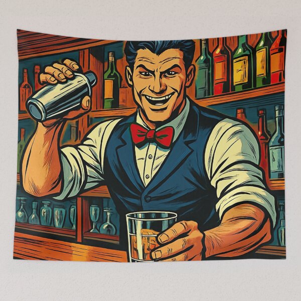 Item preview, Bartender | Comics style - Cartoon designed and sold by ComicsFactory.