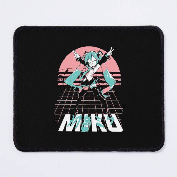 Item preview, Retro Sunset Background Featuring Hatsune Miku Pose designed and sold by thedgareky.