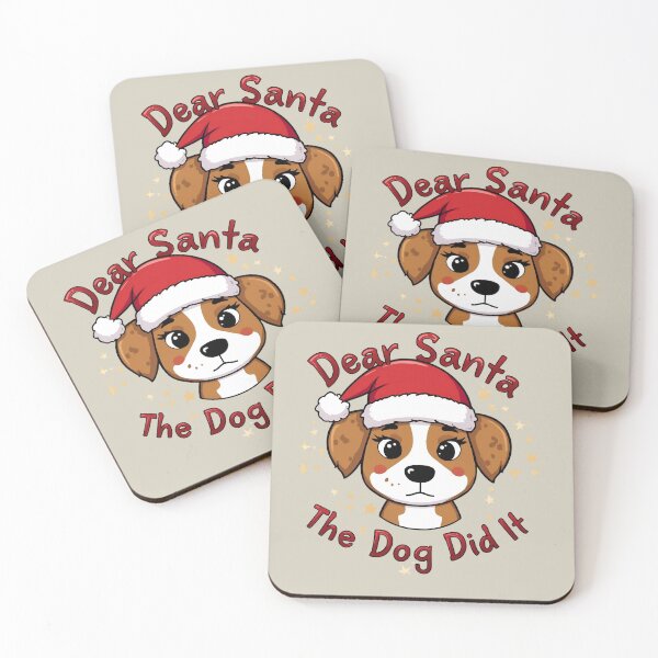 Item preview,  Dear Santa, The Dog Did It – Funny Christmas Dog Lovers Design designed and sold by EchopawCo.