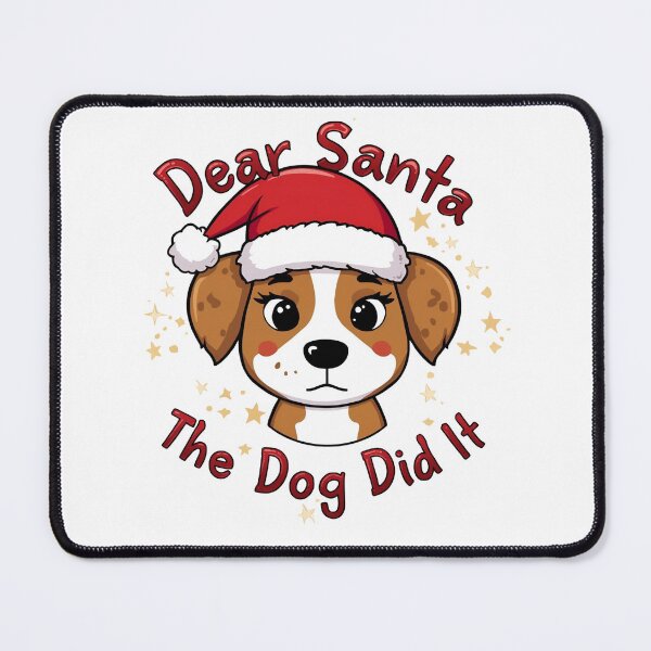 Item preview,  Dear Santa, The Dog Did It – Funny Christmas Dog Lovers Design designed and sold by EchopawCo.