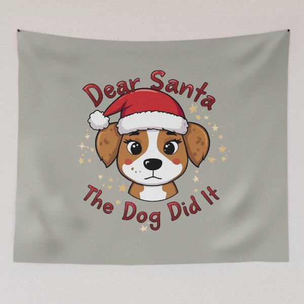 Item preview,  Dear Santa, The Dog Did It – Funny Christmas Dog Lovers Design designed and sold by EchopawCo.