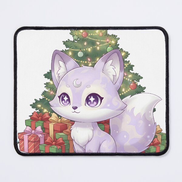 Item preview, Luna The Dreamy Fox And Christmas Tree designed and sold by ClubofStitches.
