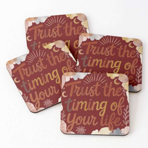 Item preview, Trust the Timing of Your Life – Boho Motivational Design designed and sold by MyTshirtArt.