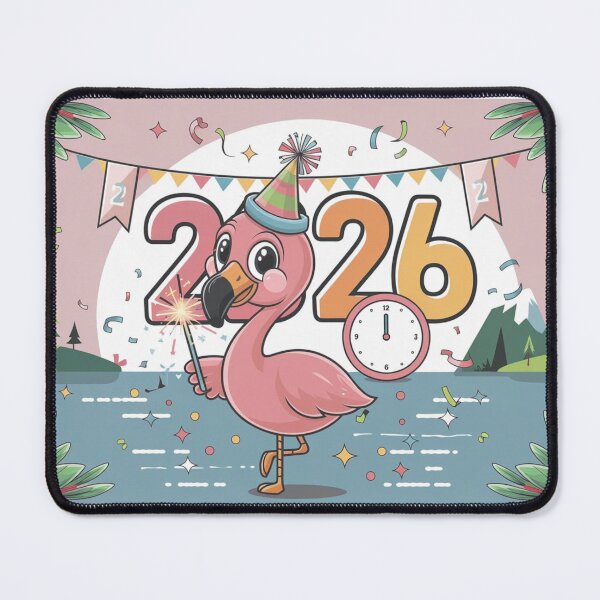 Item preview, Flamingo's New Year Bash 2026 designed and sold by NeatThingLover.