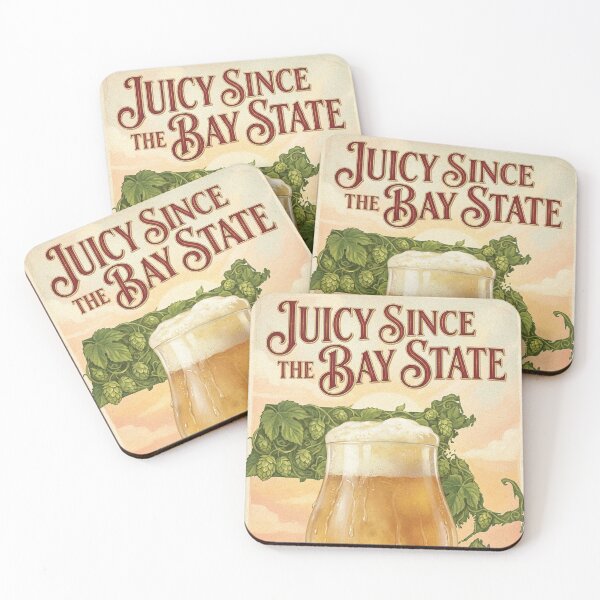 Item preview, Juicy Since the Bay State Hazy NEIPA Poster designed and sold by Cozy-Old-Pub.
