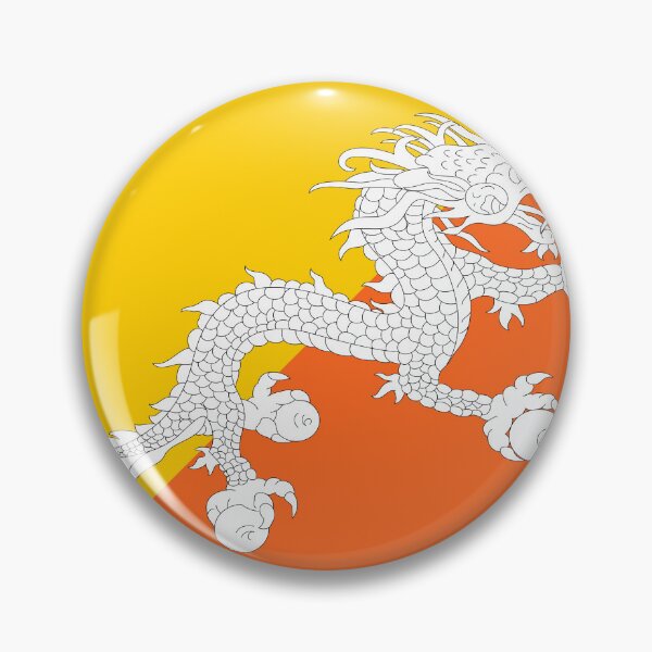 Item preview, Bhutan National Flag Bold Design designed and sold by NTGUILTY.
