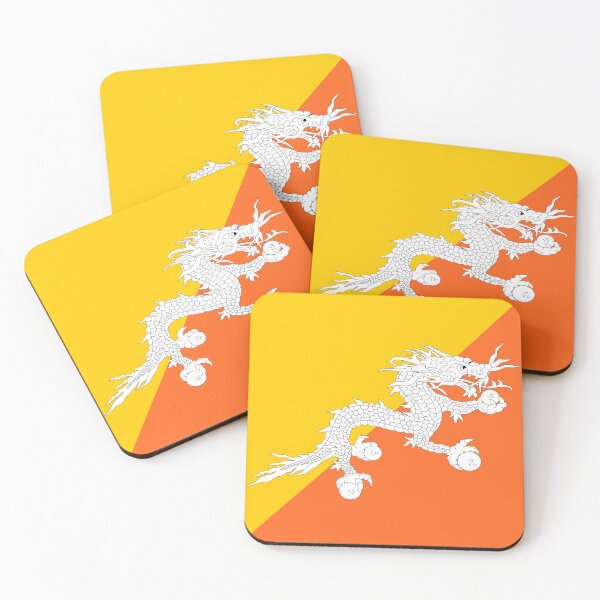 Item preview, Bhutan National Flag Bold Design designed and sold by NTGUILTY.