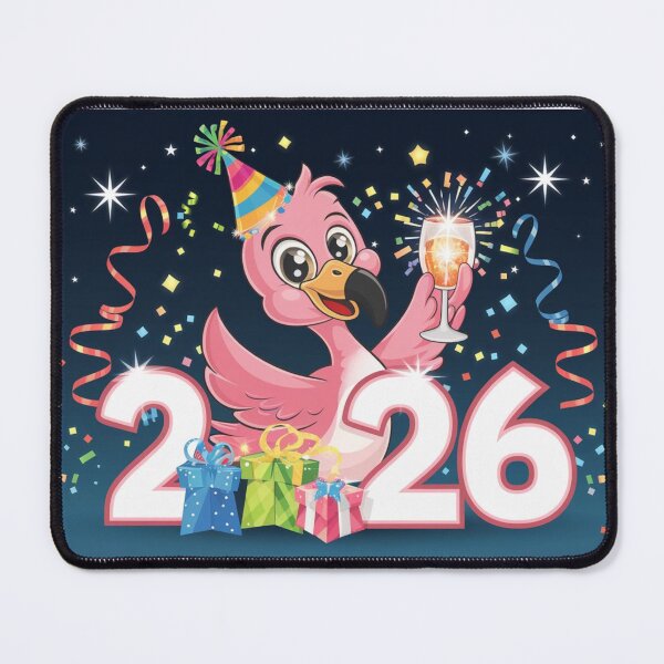 Item preview, Flamingo's New Year Party 2026 designed and sold by NeatThingLover.