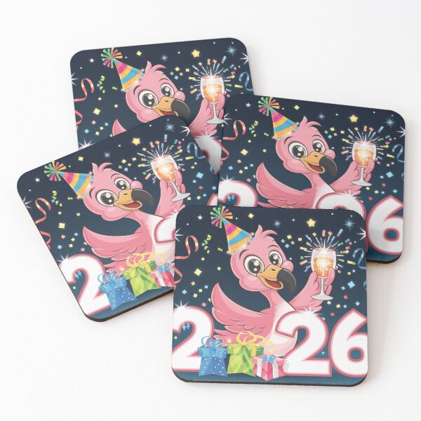 Item preview, Flamingo's New Year Party 2026 designed and sold by NeatThingLover.