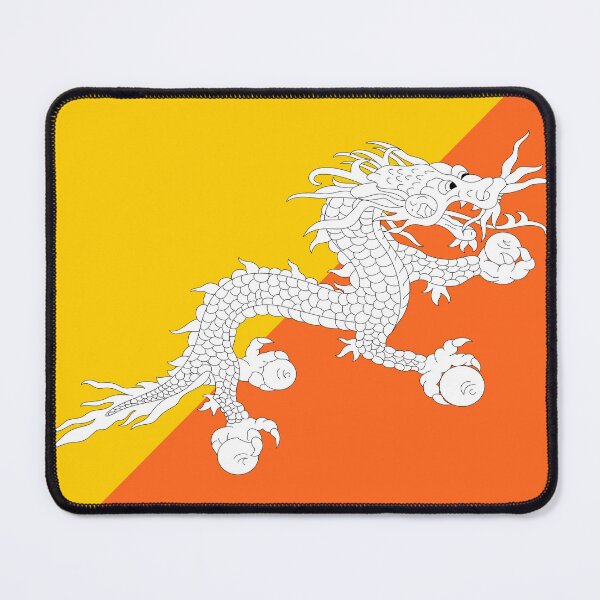 Item preview, Bhutan National Flag Bold Design designed and sold by NTGUILTY.