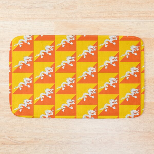 Item preview, Bhutan National Flag Bold Design designed and sold by NTGUILTY.