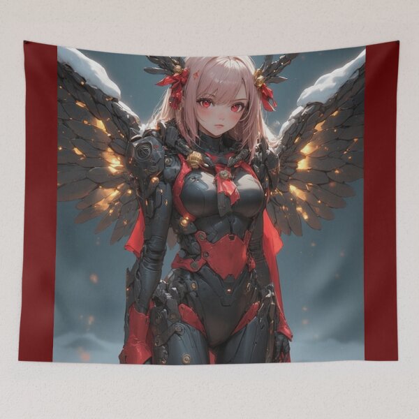 Item preview, Christmas robot girl with wings designed and sold by ArtsJulian.