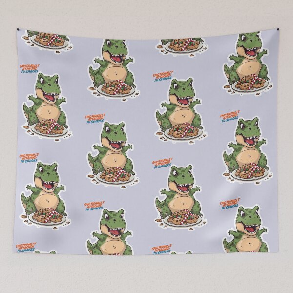 Item preview, Emotionally Attached to Christmas Snacks – Funny T-Rex Christmas Dino Design designed and sold by zoocore.