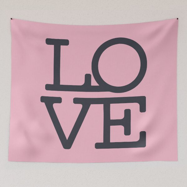Item preview, LOVE Typography Design with Artistic Layout and Pink Background designed and sold by SplashTastic.