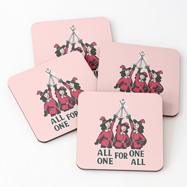 Item preview, The three musketeers all for one girls designed and sold by CamaleonDesigns.