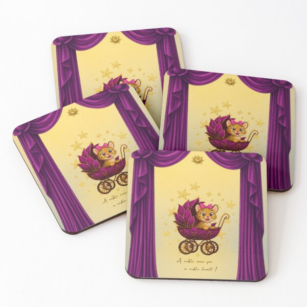 Item preview, "Fantasy Baby Carriage • Golden Lotus & Leopard" designed and sold by SeseDesign.