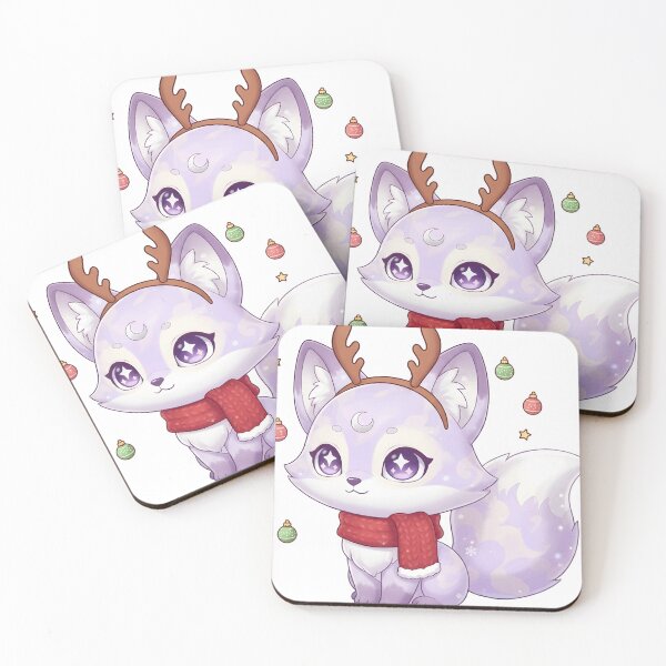 Item preview, Luna The Dreamy Fox With Antlers designed and sold by ClubofStitches.