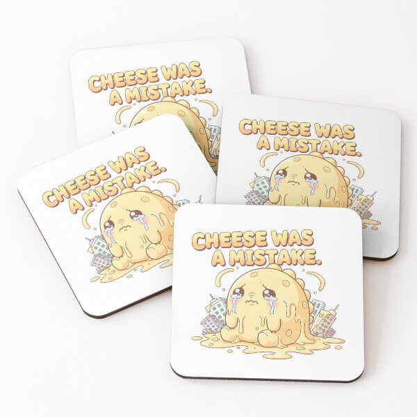 Item preview, Cheese Was a Mistake – Melty Cheese Kaiju of Delicious Destruction designed and sold by Snackwear Apparel.