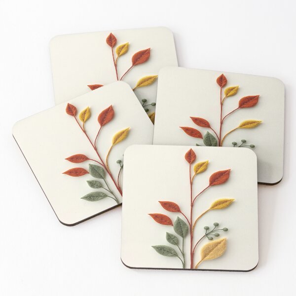 Item preview, Japandi Felt Botanical Harmony designed and sold by MusicSoulMystics.