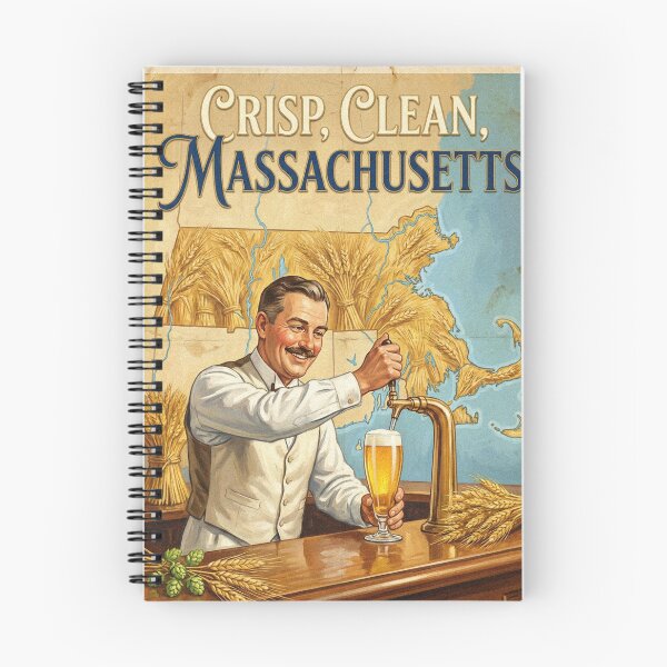 Item preview, Crisp Clean Massachusetts Pilsner Pour Poster designed and sold by Cozy-Old-Pub.