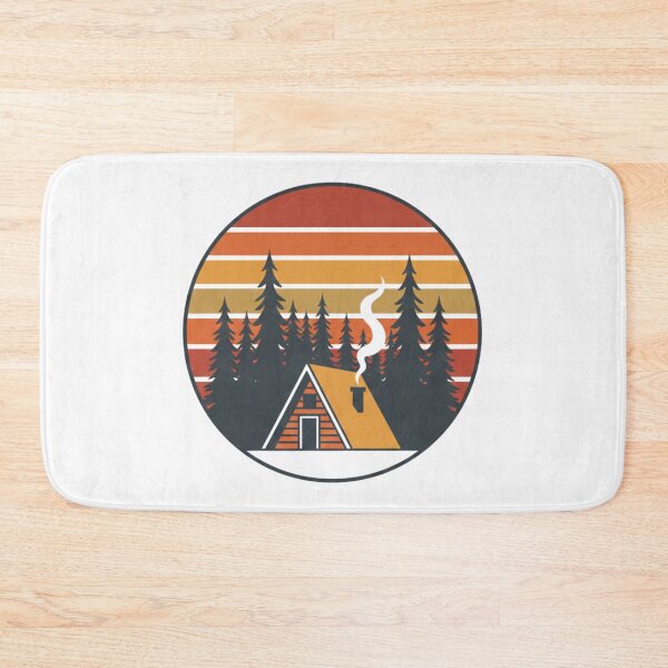 Item preview, Cozy Cabin in the Woods – Retro A-Frame Architecture designed and sold by ARTReMi.