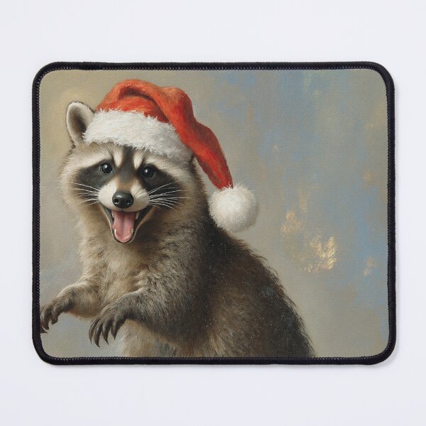 Item preview, Christmas Raccoon designed and sold by MultiTrinkets.