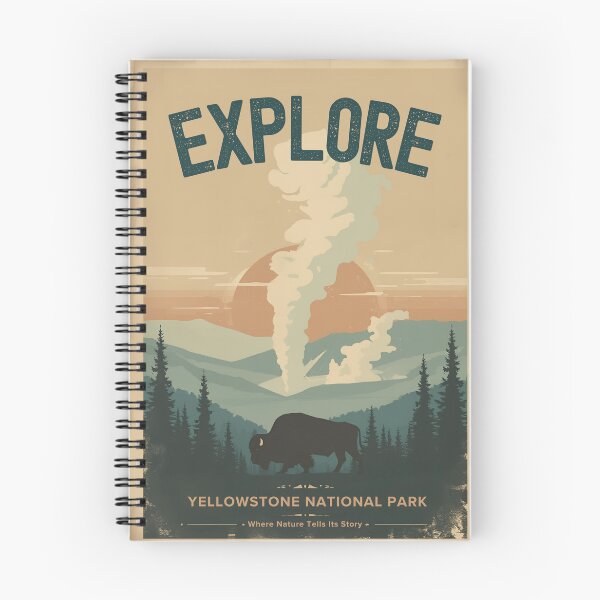 Item preview, Explore Yellowstone National Park Travel designed and sold by BumbleBearCo.
