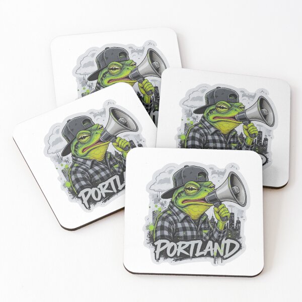 Item preview, Portland Activist Frogs - Streetwear Vector Design designed and sold by w66aboo.