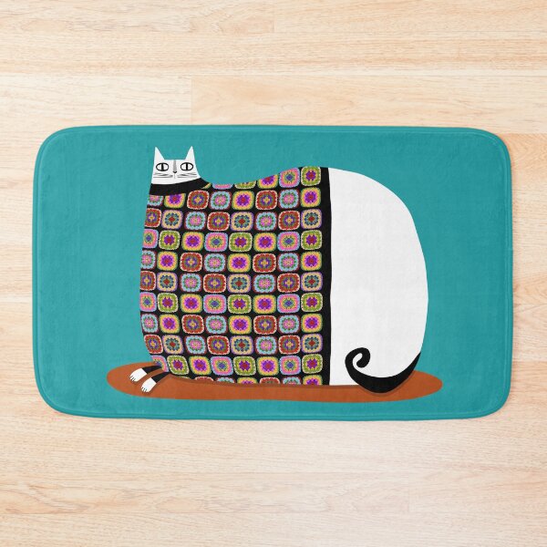 Item preview, Cat in Granny Squares Sweater designed and sold by poket.piktures.
