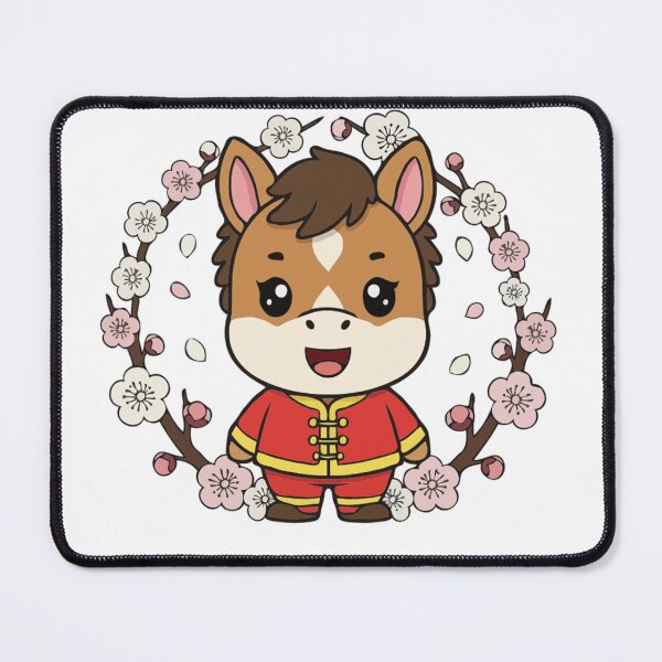 Item preview, Cute Year of the Horse Cartoon | Baby Horse Zodiac Art designed and sold by The Real Life Symphony.
