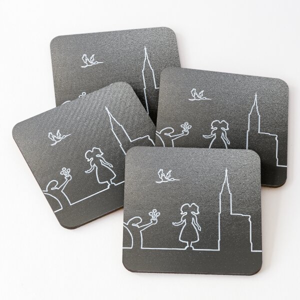 Item preview, Symbols of Alsace: Strasbourg Cathedral, stork, and Alsatian woman designed and sold by Valérie SCHULER.