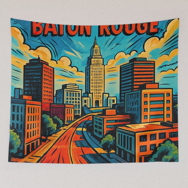 Item preview, Baton Rouge, city | Comics style - Cartoon designed and sold by ComicsFactory.