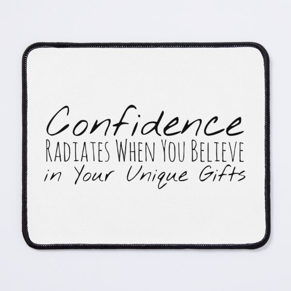 Item preview, Confidence Radiates When You Believe in Your Unique Gifts – Self-Belief Affirmation designed and sold by Camila Ardila.
