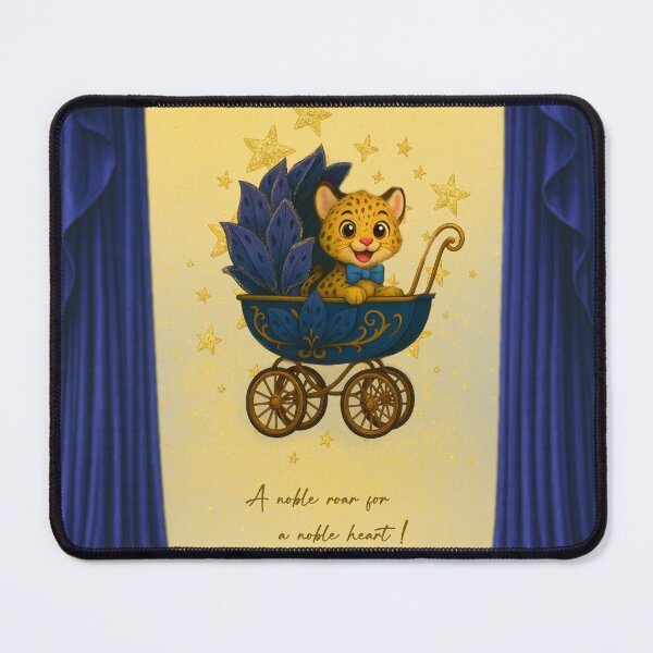 Item preview, Fantasy Baby Carriage • Golden Lotus & Leopard designed and sold by SeseDesign.