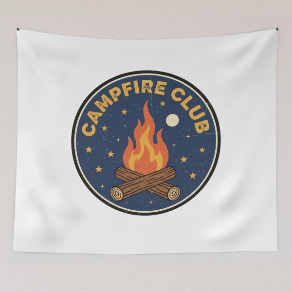 Item preview, Official Campfire Club – Vintage Night Camping designed and sold by ARTReMi.