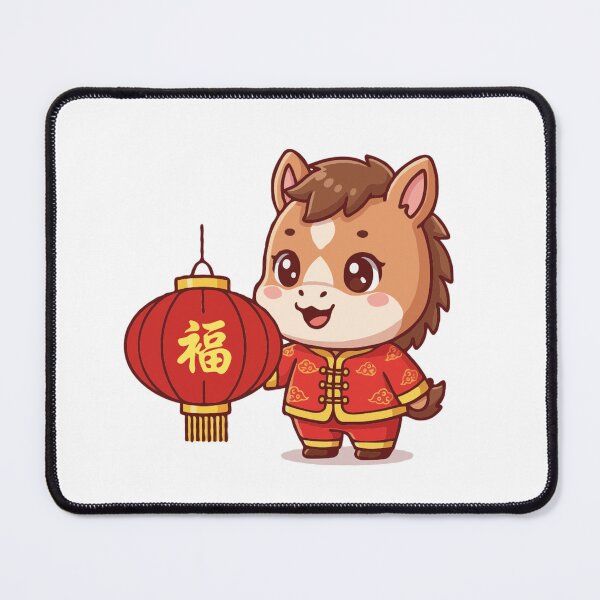 Item preview, Cute Year of the Horse Cartoon | Fortune Horse Zodiac designed and sold by The Real Life Symphony.
