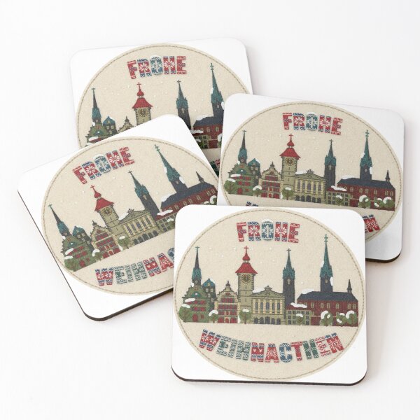 Item preview, Bern Frohe Weihnachten Heritage Swiss Embroidered Patch designed and sold by Imaginarium of Chaos falcon88 .