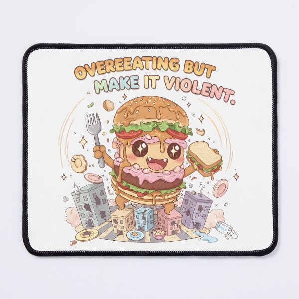 Item preview, Overeating But Make It Violent – Buffet Kaiju Kawaii Monster designed and sold by Snackwear Apparel.